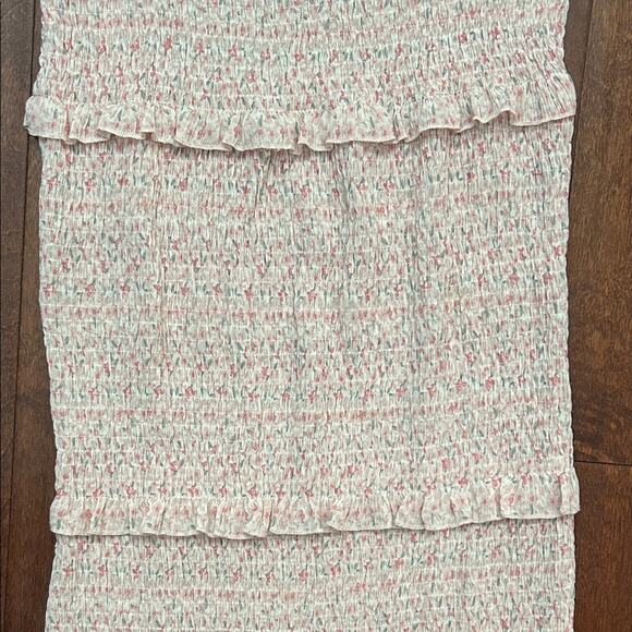 Mable Daphne Smocking Detailed Long Dress in Pink, Size Small, New With Tags - Picture 9 of 16